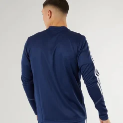 Discount adidas Herre Tiro 23 Club 1/​4 lynlås træningstop Navy/​Hvid Marineblå