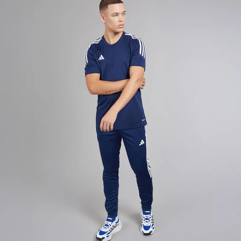 Hot adidas Herre Tiro 23 Club T-shirt Team Navy Blue 2/Hvid Marineblå