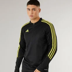 Hot adidas Herre Tiro 23 Klub 1/​4 lynlås træningsbluse /​kraftig gul Sort