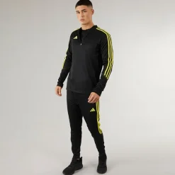 Hot adidas Herre Tiro 23 Klub 1/​4 lynlås træningsbluse /​kraftig gul Sort