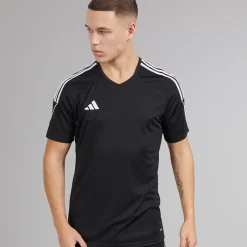Sale adidas Herre Tiro 23 League T-shirt Sort/Hvid