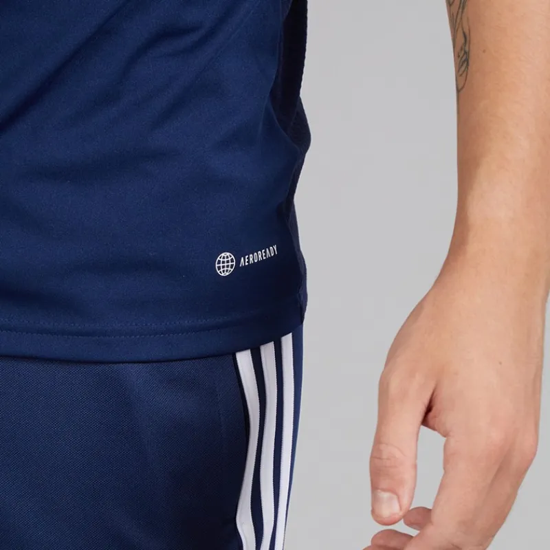 New adidas Herre Tiro 23 League T-shirt Team Navy Blue/Hvid