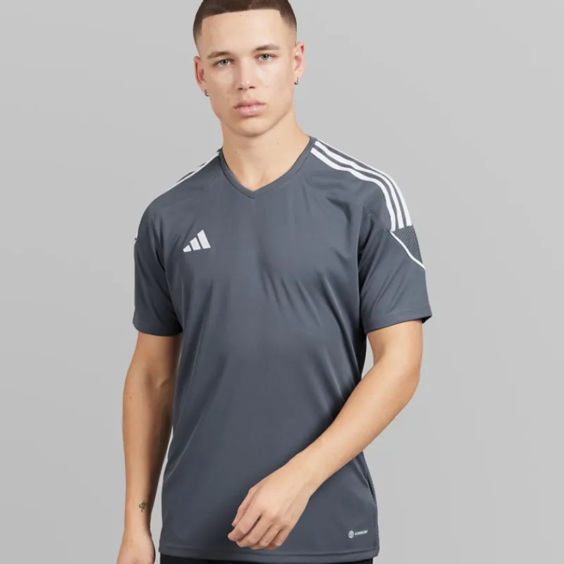 Hot adidas Herre Tiro 23 League T-shirt Team Onix/Hvid