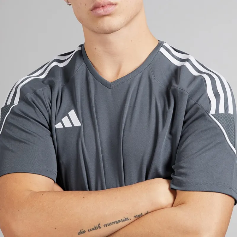 Hot adidas Herre Tiro 23 League T-shirt Team Onix/Hvid