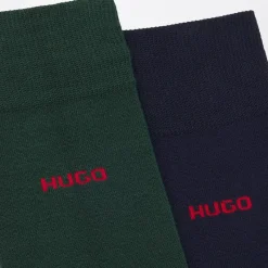 Sale HUGO Herre to par sokker Dark Green