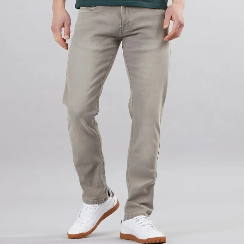 Hot Indicode Herre Tony Jeans Regular Fit Grå Lysegrå