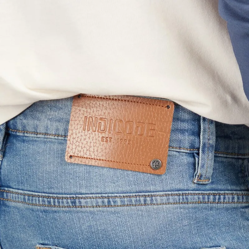 Best Indicode Herre Tony Regular Fit Jeans Space Blue Blå