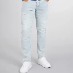 Sale Indicode Herre Tony Regular Fit Jeans Foam Blue Lys Bleget Blå