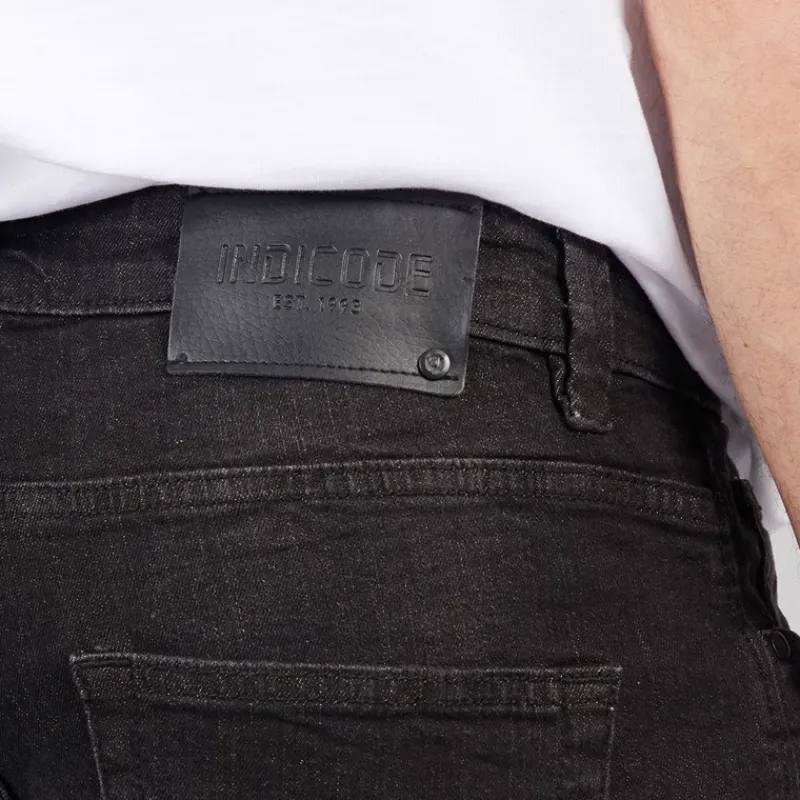 Clearance Indicode Herre Tony Regular Fit Jeans Sort
