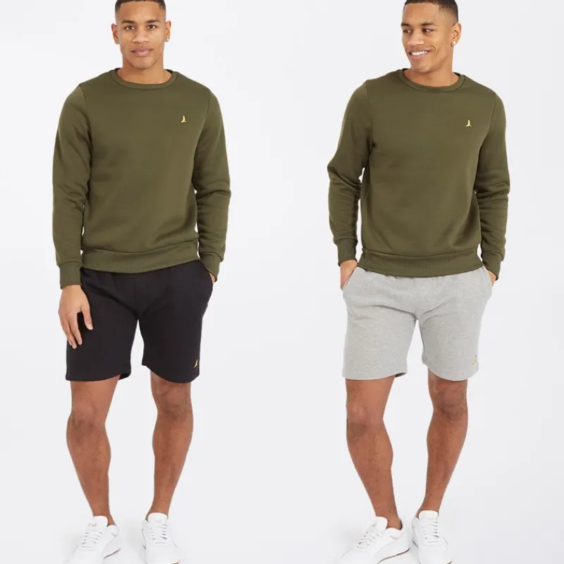 Clearance Brave Soul Herre To-pak McCartney Shorts Sort/Grå