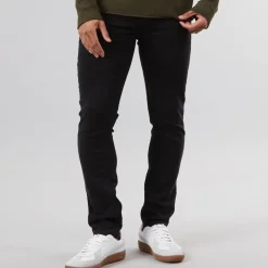 Hot Solid Herre Tot Hybrid Jeans Med Lige Ben Sort