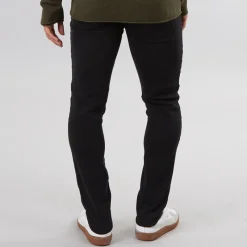 Hot Solid Herre Tot Hybrid Jeans Med Lige Ben Sort