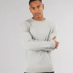 Sale Indicode Herre Townsend Jumper Lys Grå Melange