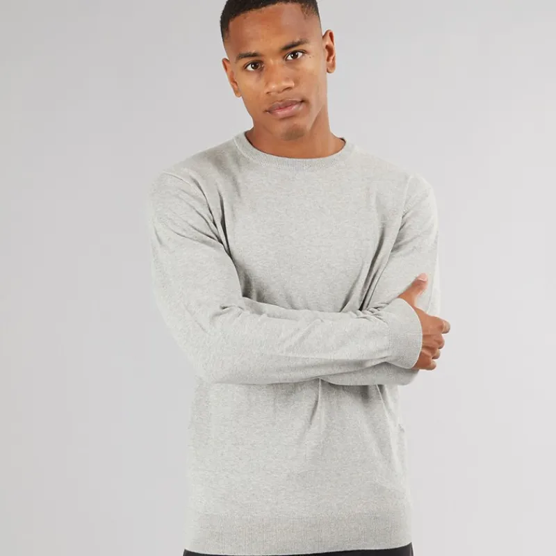 Sale Indicode Herre Townsend Jumper Lys Grå Melange