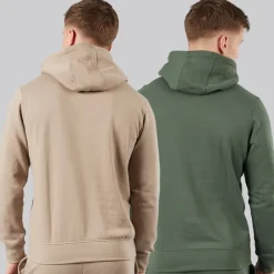 New Crosshatch Herre Traymax Hættetrøje Kakigrøn