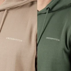 New Crosshatch Herre Traymax Hættetrøje Kakigrøn