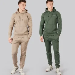 New Crosshatch Herre Traymax Hættetrøje Kakigrøn