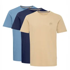 Outlet Blend Herre Tre Pak T-shirts Provincialb/​Cornstalk/​Dress Blue Provincialb,Cornstalk,Dressb Flerfarvet