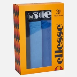 Sale Ellesse Herre Tre Pak Underbukser Marineblå /​ Blå Marineblå