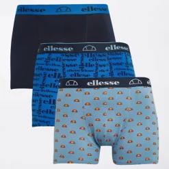 Discount Ellesse Herre Tre Pak Underbukser Blå / Navy Blå multi