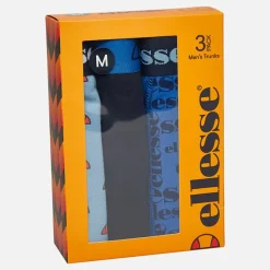 Discount Ellesse Herre Tre Pak Underbukser Blå /​ Navy Blå multi