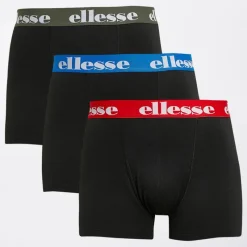 Online Ellesse Herre Tre Pak Underbukser Blå / Rød / Khaki Sort