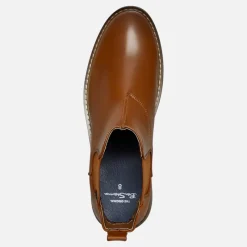 Clearance Ben Sherman Herre Tribute Chelsea Støvler Ny Tan Burnish Brun