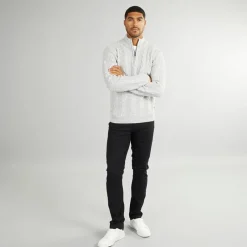 Discount French Connection Herre Trøjer beige Ecrufarvet Mergel