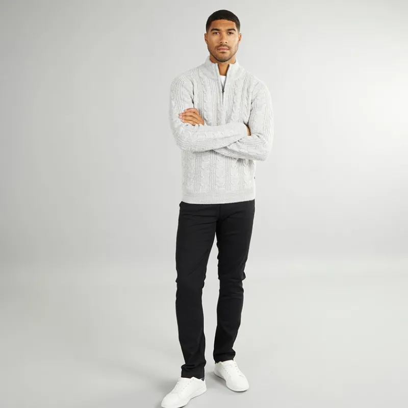 Discount French Connection Herre Trøjer beige Ecrufarvet Mergel