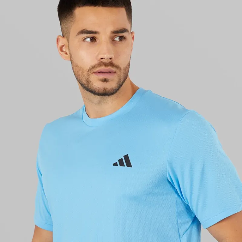 Sale adidas Herre Træn Essentiel Basis T-shirt Semi Blue Burst/Sort
