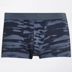 Sale Calvin Klein Herre Trusser Lav Talje Stribet Print Bank Blue