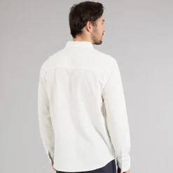 Indicode Herre Trypto Langærmet Skjorte Off White Hvid