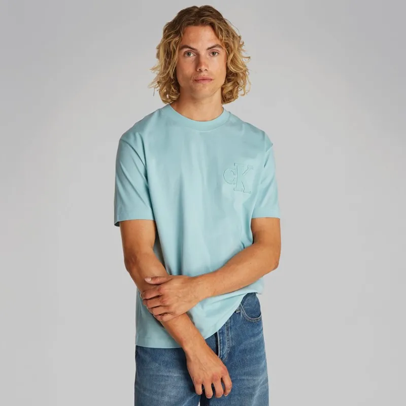 Outlet Calvin Klein Jeans Herre T-shirt Frisk Mint