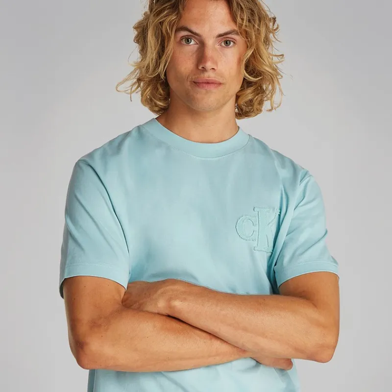 Outlet Calvin Klein Jeans Herre T-shirt Frisk Mint