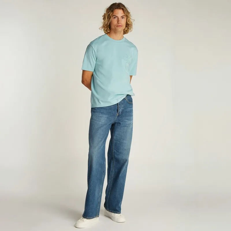 Outlet Calvin Klein Jeans Herre T-shirt Frisk Mint