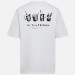 Discount Resteröds Herre T-shirt med print Hvid