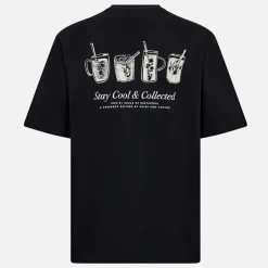 Resteröds Herre T-shirt med print Sort
