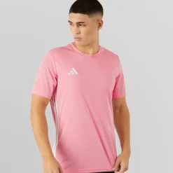 Clearance adidas Herre T-shirt Tabela 23 Light Pink/Hvid Lyserød