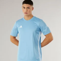 Sale adidas Herre T-shirt Tabela 23 Light Blue/Hvid Blå