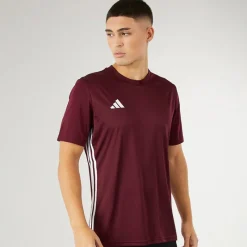 Discount adidas Herre T-shirt Tabela 23 Team Maroon 2/Hvid Rød