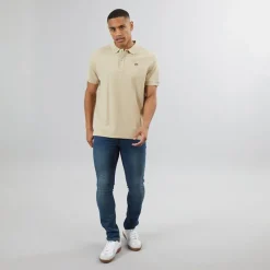Outlet Solid Herre Tulio Hybrid Jeans Med Lige Ben Blå Mellemblå