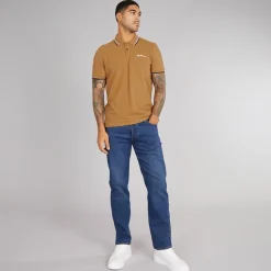 Clearance Ben Sherman Herre tvillingippede polo Light Brown