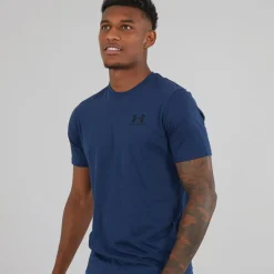 Sale Under Armour Herre UA Sportstyle Left Chest Sport træningstrøjer Marineblå Marineblå