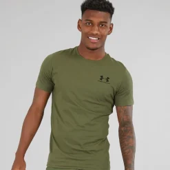 Outlet Under Armour Herre UA Sportstyle Left Chest Sport træningstrøjer Kakigrøn kakigrøn