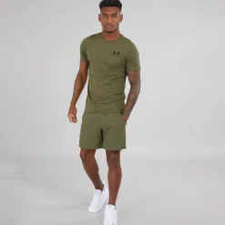 Outlet Under Armour Herre UA Sportstyle Left Chest Sport træningstrøjer Kakigrøn kakigrøn