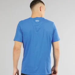 Under Armour Herre UA Sportstyle Venstre Bryst Kortærmet T-shirt Blå Atlantis/​Blå Rolig Blå