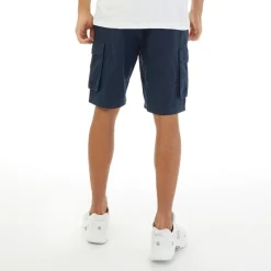 Clearance Closure London Herre Utility Cargo Shorts Blå Marineblå