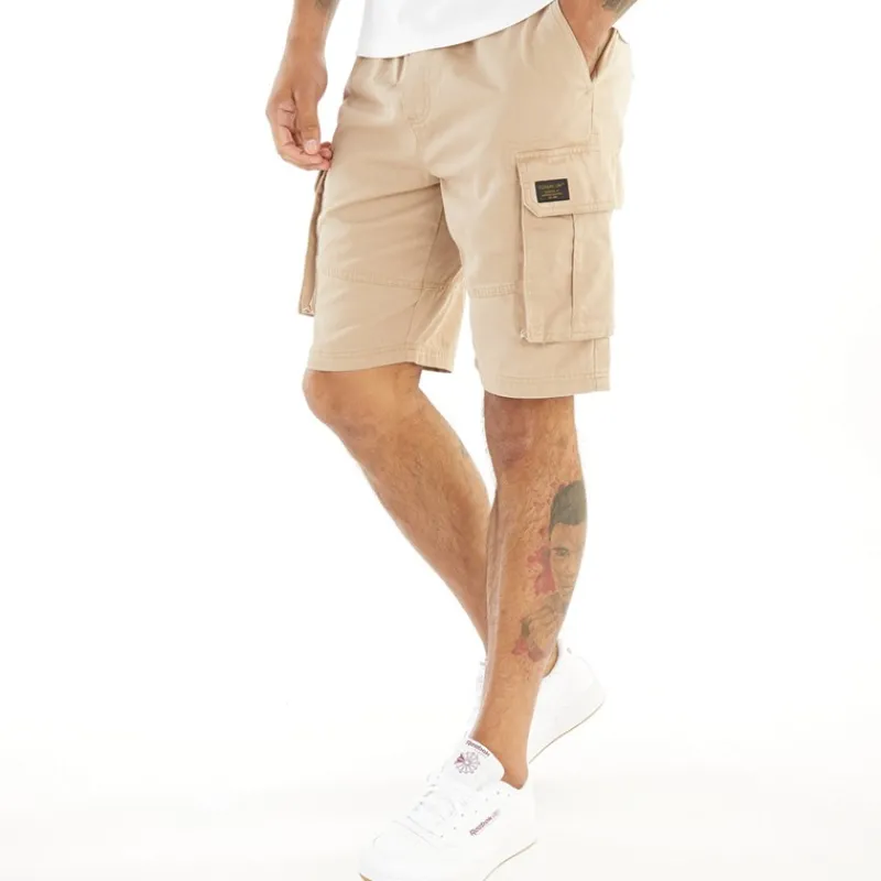 Sale Closure London Herre Utility Cargo Shorts Sten beige