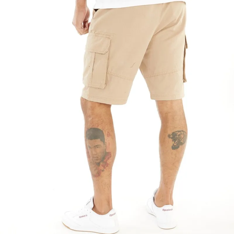 Sale Closure London Herre Utility Cargo Shorts Sten beige