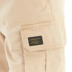 Sale Closure London Herre Utility Cargo Shorts Sten beige